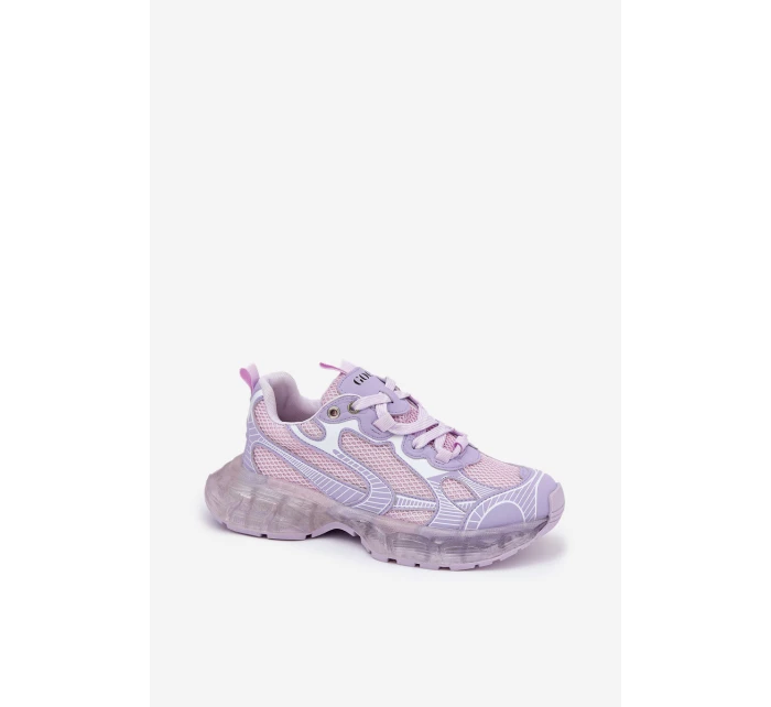 Dámské Kožené Tenisky GOE RR2N4081 Fialové