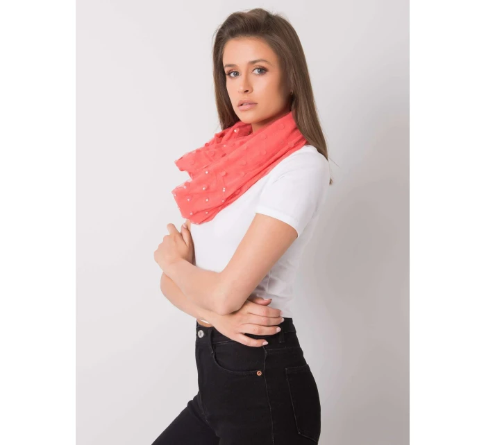 Šátek AT CH model 19585752 korálový - FPrice Šátek AT CH model 19585752 korálový - FPrice