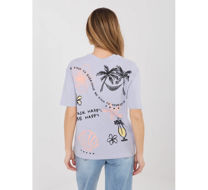 T shirt model 22027626 jasny fioletowy - FPrice