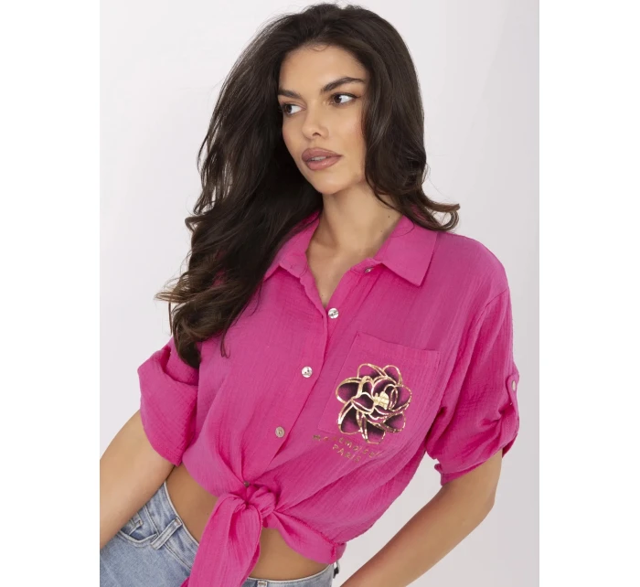 Koszula DHJ KS  fuksjowy model 21129457 - FPrice