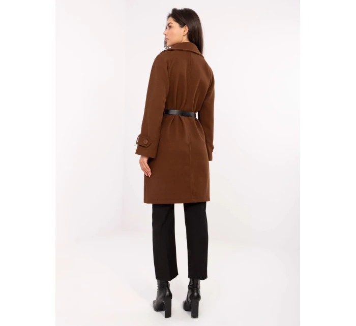 Płaszcz IT PL model 21302319 brązowy - FPrice Płaszcz IT PL model 21302319 brązowy - FPrice