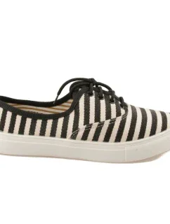 Černé pruhované dámské tenisky