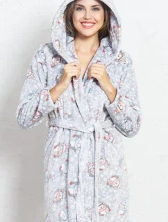 Dámský župan krátký s kapucí model 5446725 - Vienetta