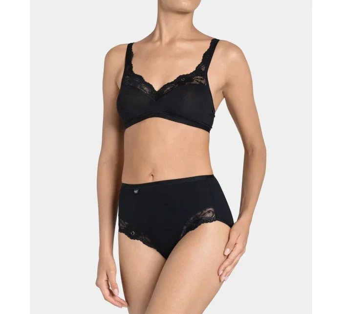 Dámské kalhotky Romance Maxi černé - Sloggi