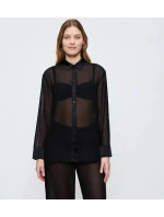 A Weekend to model 21295122 Shirt BLACK BLACK - Triumph A Weekend to model 21295122 Shirt BLACK BLACK - Triumph