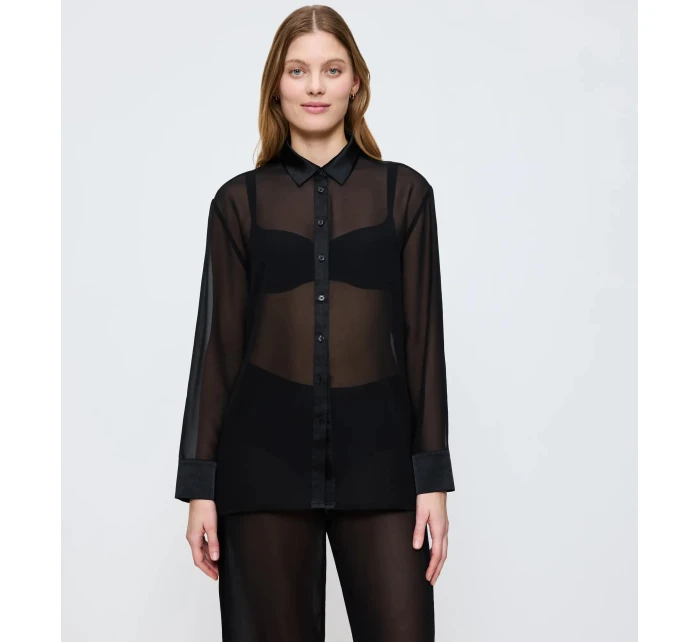 A Weekend to model 21295122 Shirt BLACK BLACK - Triumph A Weekend to model 21295122 Shirt BLACK BLACK - Triumph