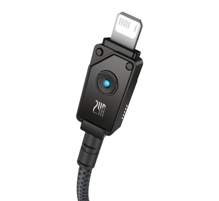 Baseus Nezlomitelný kabel USB-IP 2,4A 1m (černý)