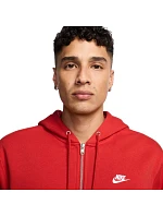 Pánská mikina s kapucí Club BB FZ Hoodie červená model 22202567 657 pánské - NIKE Pánská mikina s kapucí Club BB FZ Hoodie červená model 22202567 657 pánské - NIKE