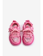 Dětské tenisky ozdobené flitry růžové Liatoma