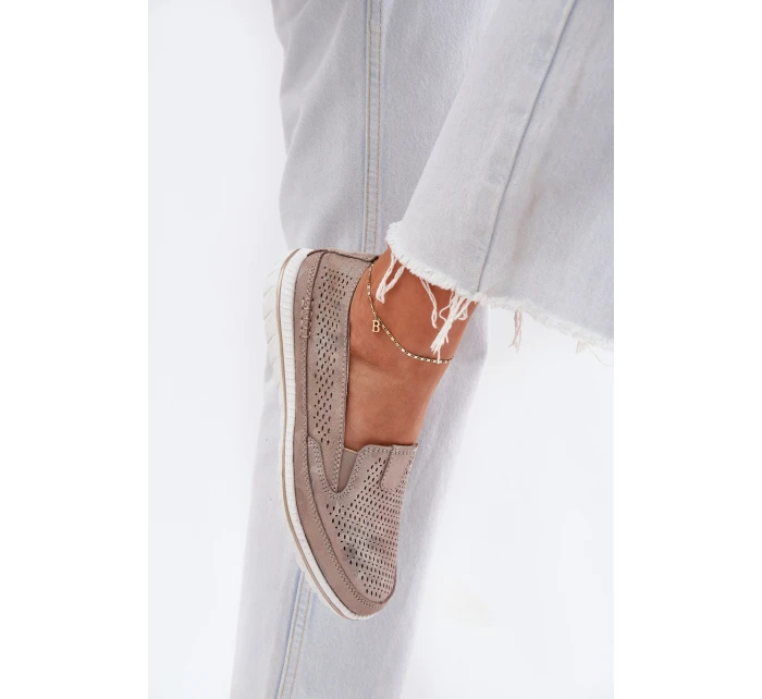 Semišové nazouvací boty model 21694201 Inez - EVENTO Semišové nazouvací boty model 21694201 Inez - EVENTO