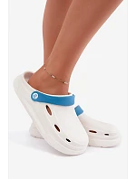 Dámské bílé pěnové pantofle s páskem model 22359727 - Boto