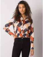 Halenka DHJ BZ 15251.82 černá a béžová