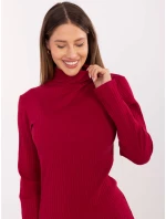 Sukienka RV SK model 21768514 bordowy - FPrice Sukienka RV SK model 21768514 bordowy - FPrice