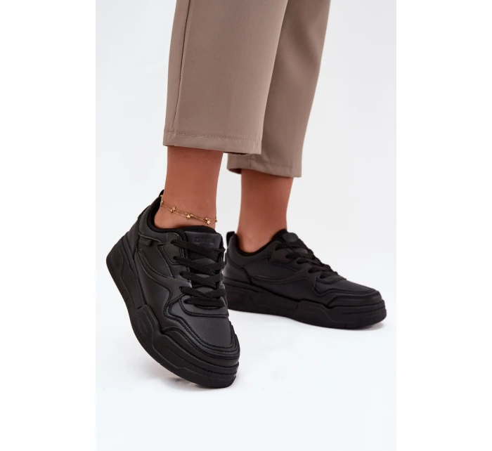 Dámské tenisky na platformě Big Star HI-POLY SYSTEM – černé Dámské tenisky na platformě Big Star HI-POLY SYSTEM – černé