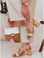 Dámské sandály na jehlovém podpatku ROMELLA beige FashionStreet ZY0753 Dámské sandály na jehlovém podpatku ROMELLA beige FashionStreet ZY0753