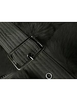 Dámská zimní bunda v army barvě s kožešinou model 21246874 - LHD Dámská zimní bunda v army barvě s kožešinou model 21246874 - LHD