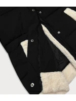 Černá dámská bunda s kožešinou J Style (16M9213-392) Černá dámská bunda s kožešinou J Style (16M9213-392)