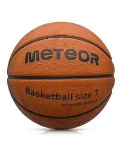 Basketbalový tréninkový míč Meteor Cellular 7 hnědý