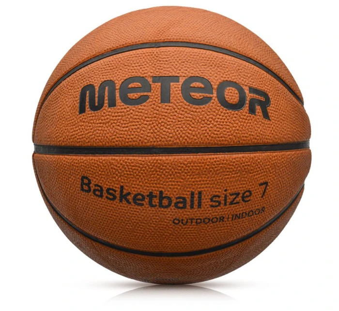 Basketbalový tréninkový míč Meteor Cellular 7 hnědý