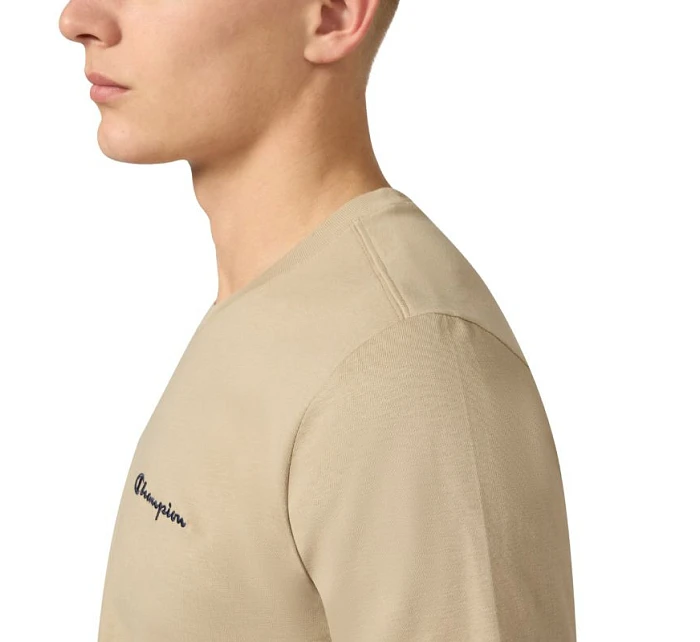 Pánské tričko SS Tee beige  pánské model 22119743 - CHAMPION