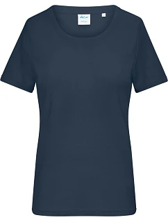 Daiber 8039 Dámské bio tričko s jemným žebrováním 02.8039 navy