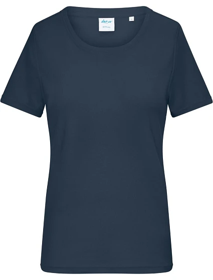 Dámské bio tričko s jemným žebrováním 02. navy model 22445956 - Daiber