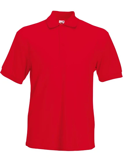 Fruit of the Loom Heavy 65/35 Pique Polo Piqué polo z těžké bavlny 16.3204 red Fruit of the Loom Heavy 65/35 Pique Polo Piqué polo z těžké bavlny 16.3204 red