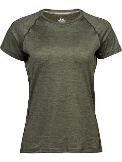 Tee Jays TJ 7021 Dámské sportovní tričko CoolDry 18.7021 olive melange