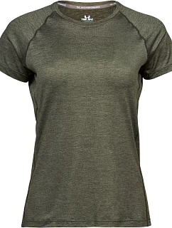 Tee Jays TJ 7021 Dámské sportovní tričko CoolDry 18.7021 olive melange