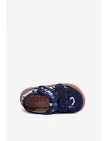 Dětské barefoot pantofle Milami tmavě modré s míčky Dětské barefoot pantofle Milami tmavě modré s míčky
