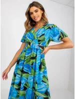 Šaty DHJ SK 15967.54P černá a modrá