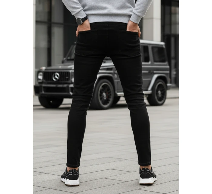 Pánské černé kalhoty FashionStreet UX3852