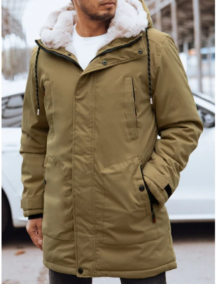 FashionStreet pánská tmavě béžová zimní bunda TX4602