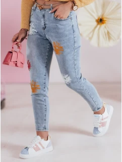 FLORENSSO modré dámské džíny slim fit kalhoty FashionStreet UY2467