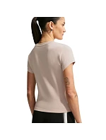 Dámské tričko Nike Sportswear Chill Knit, krémové, FV5508 236