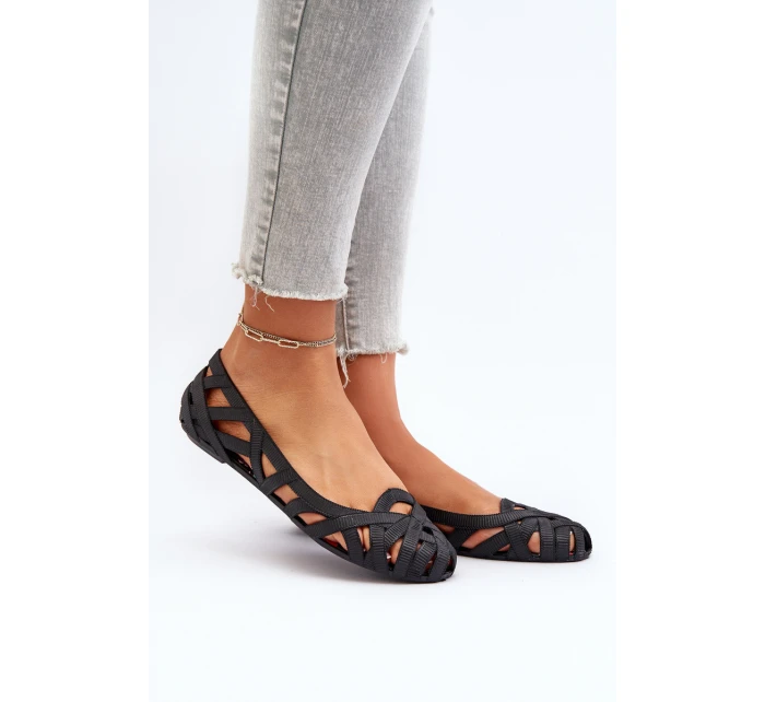 Dámské gumové baleríny černé model 21652104 - Boto Dámské gumové baleríny černé model 21652104 - Boto