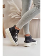 Zateplené Dámské Tenisky Na Platformě Eko Kůže Big Star OO274068 Růžové Zateplené Dámské Tenisky Na Platformě Eko Kůže Big Star OO274068 Růžové