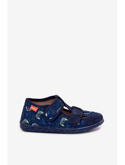 Dětské pantofle Milami pro chlapce tmavě modré Reathiana Dětské pantofle Milami pro chlapce tmavě modré Reathiana