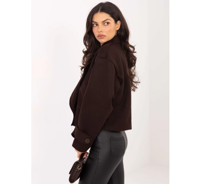 IT KR bunda A9558.62 tmavě hnědá IT KR bunda A9558.62 tmavě hnědá