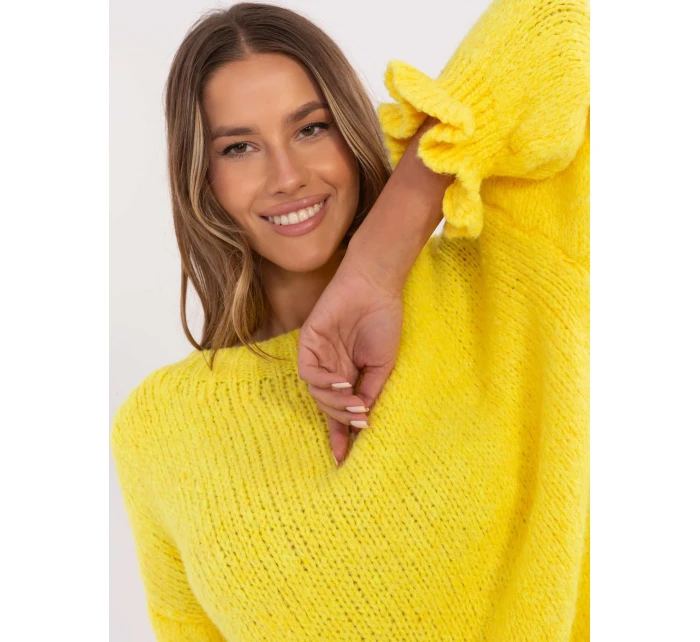 Sweter MI SW model 20849264 żółty - FPrice Sweter MI SW model 20849264 żółty - FPrice