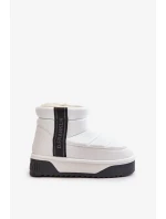 Nízké sněhule na silné podrážce D.Franklin DFSH371011 Bílé Nízké sněhule na silné podrážce D.Franklin DFSH371011 Bílé