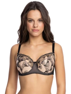 Dámská podprsenka Filipa 1130 Černá s béžovou - Gaia