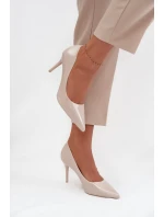 Dámské lodičky na jehlovém podpatku model 21859194 Béžová - SEASTAR