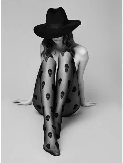 Dámské punčochové kalhoty AGENT SKULLY - 20 DEN