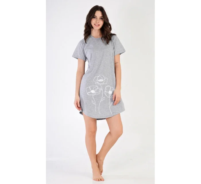 Dámská noční košile s krátkým rukávem model 18728737 - Vienetta Dámská noční košile s krátkým rukávem model 18728737 - Vienetta