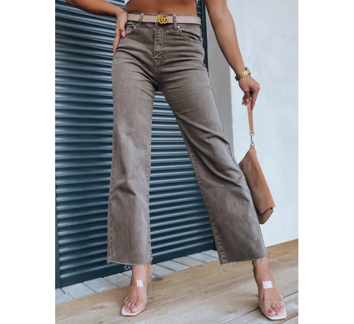 Dámské džínové kalhoty NARIN coffee FashionStreet UY1329