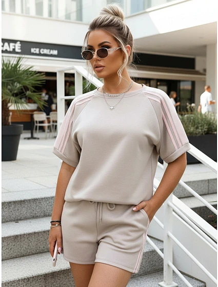 komplet damski typu ze beżowy model 22205588 - FashionStreet komplet damski typu ze beżowy model 22205588 - FashionStreet