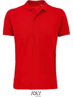 SOL'S Planet Men Pánské piqué polo z bio bavlny 25.3566 red