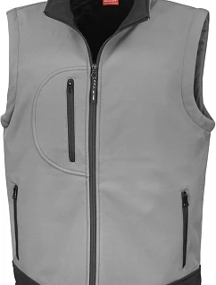 Result R 123X 3-vrstvá softshellová vesta 30.123X workguard grey/black