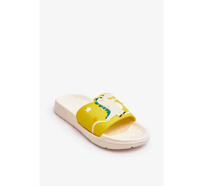 Dětský Dinosaurus T-Rex Slides Béžove Bernis Dětský Dinosaurus T-Rex Slides Béžove Bernis